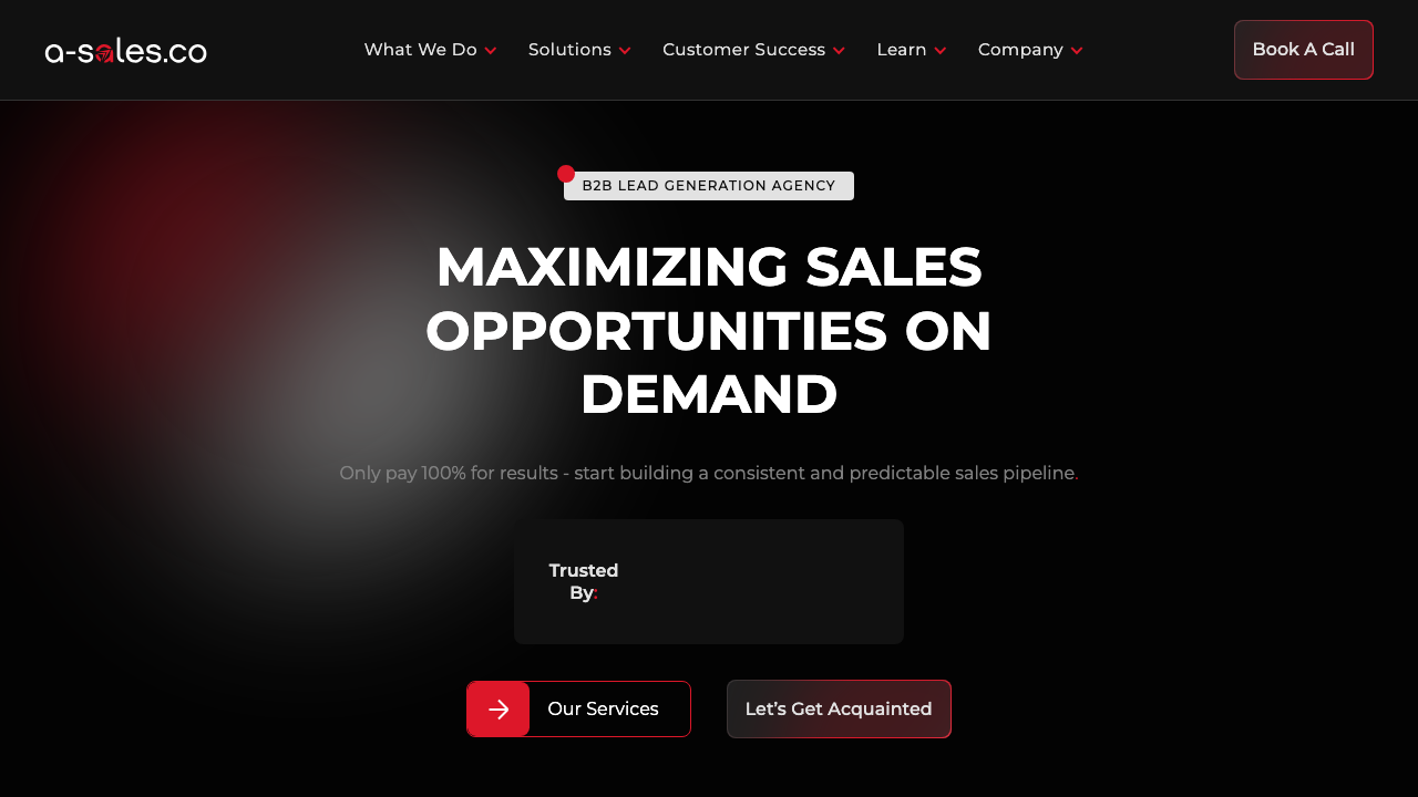 A-Sales homepage
