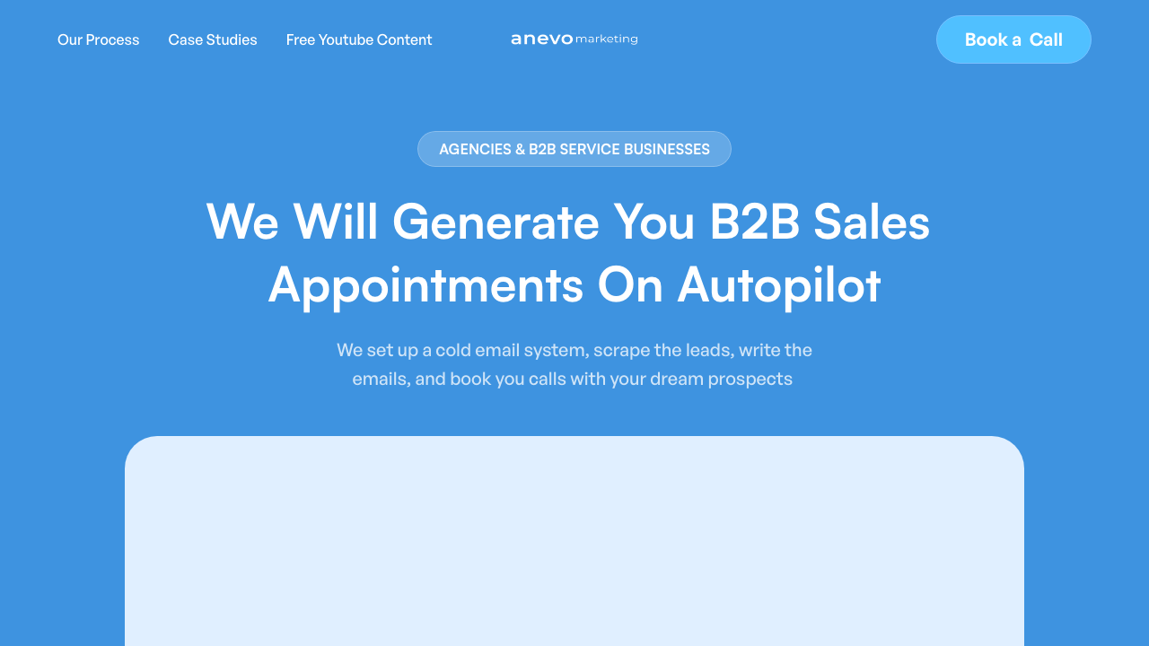 Anevo Marketing homepage