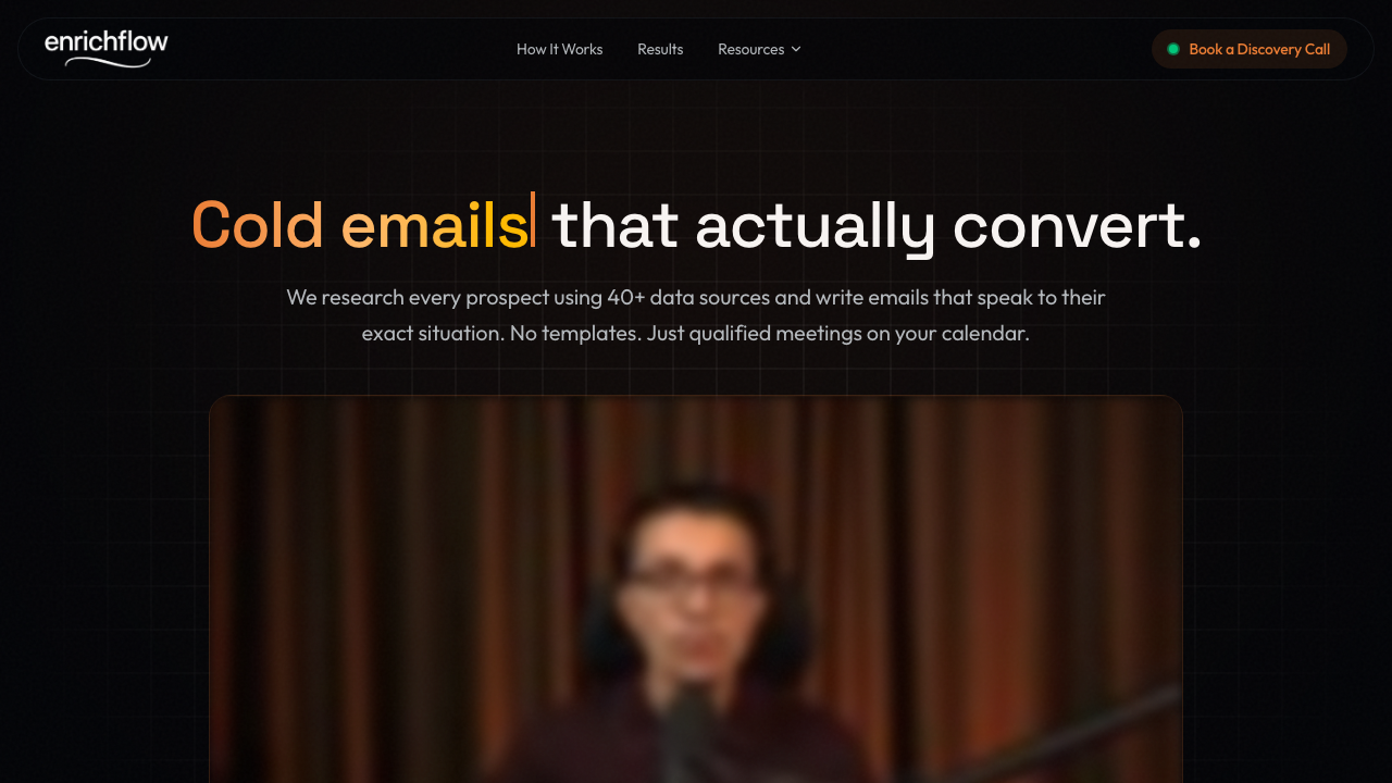 Enrichflow homepage
