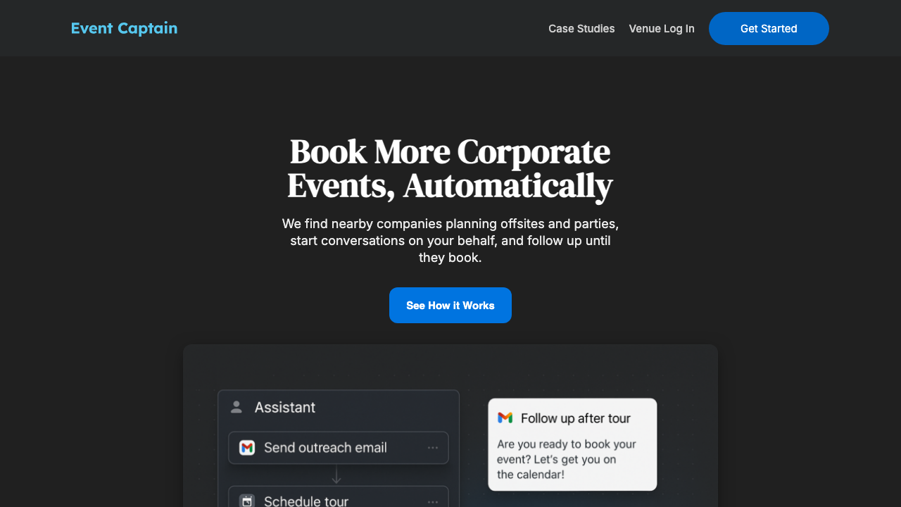 EventCaptain homepage