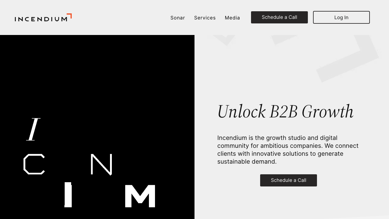 Incendium Strategies homepage