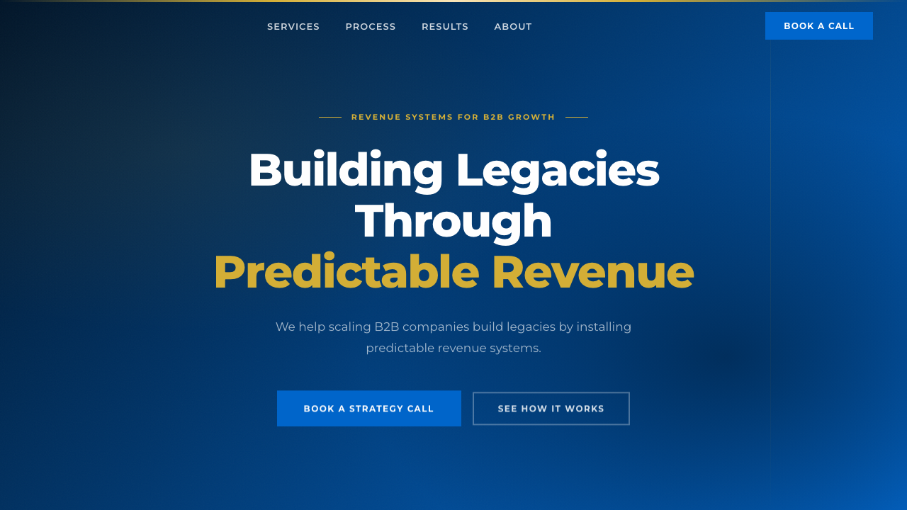 Legacy GTM homepage
