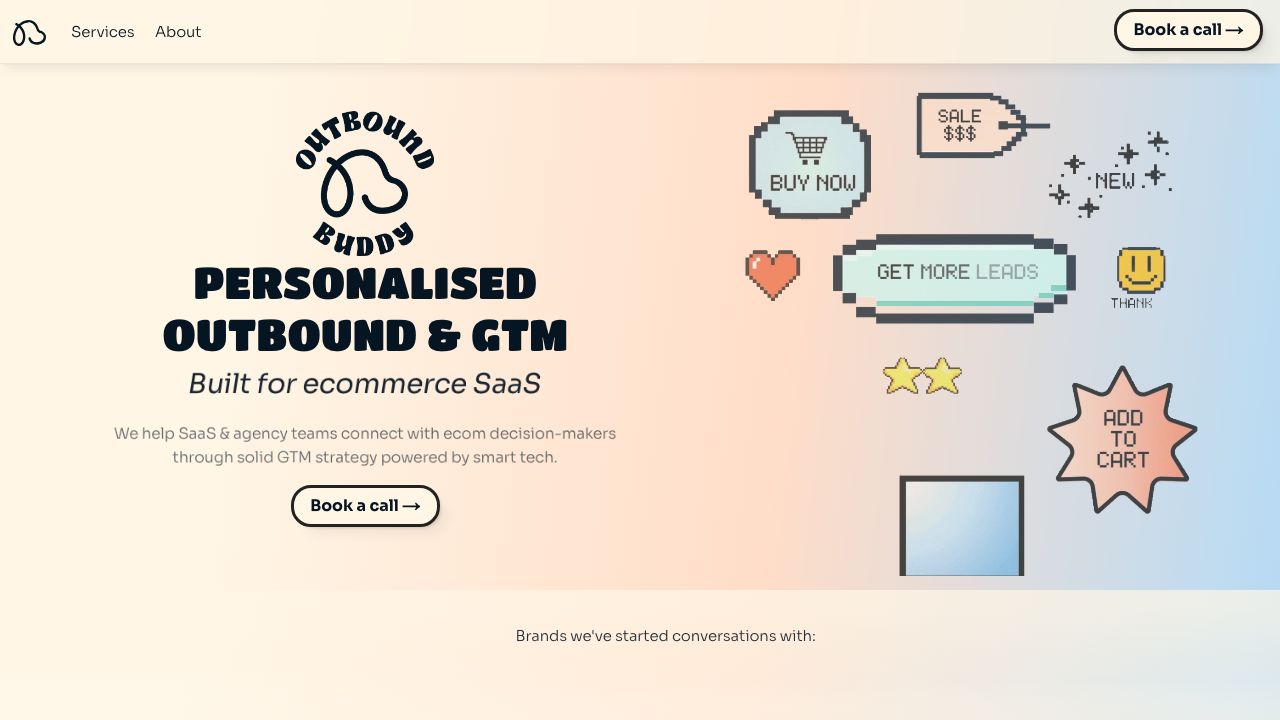 Outbound Buddy homepage