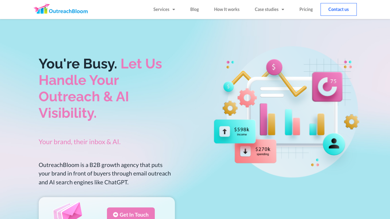 OutreachBloom homepage