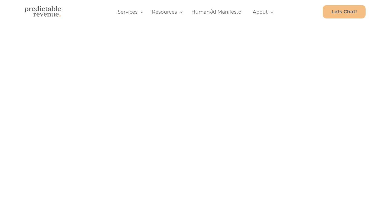 Predictable Revenue homepage