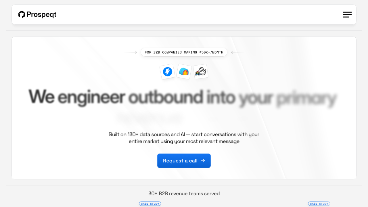 Prospeqt homepage