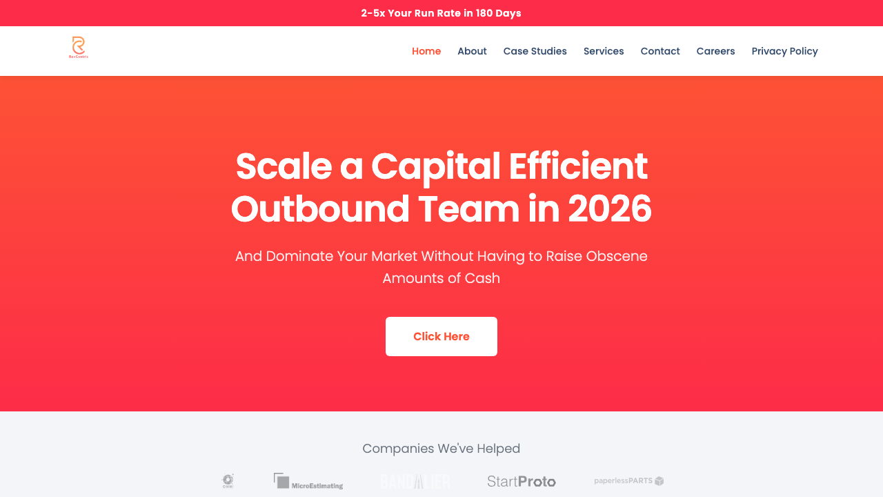 RevCentric homepage