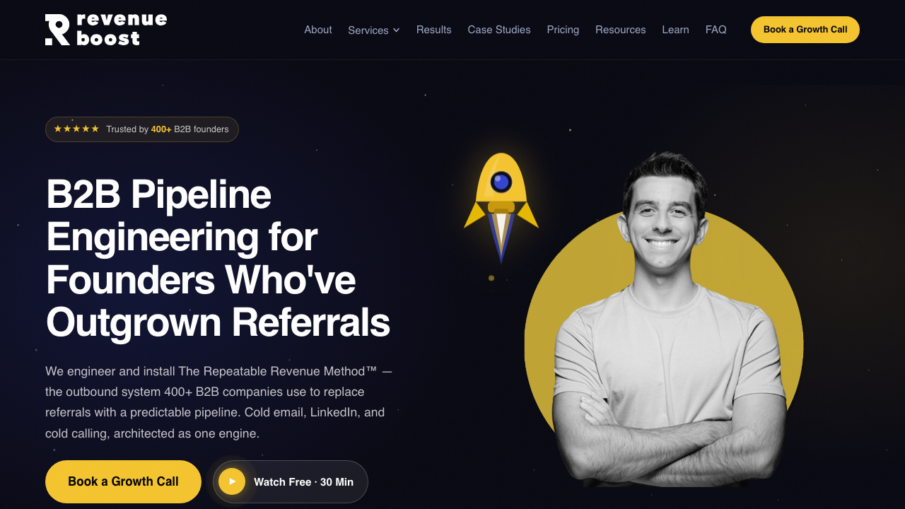 Revenue Boost homepage